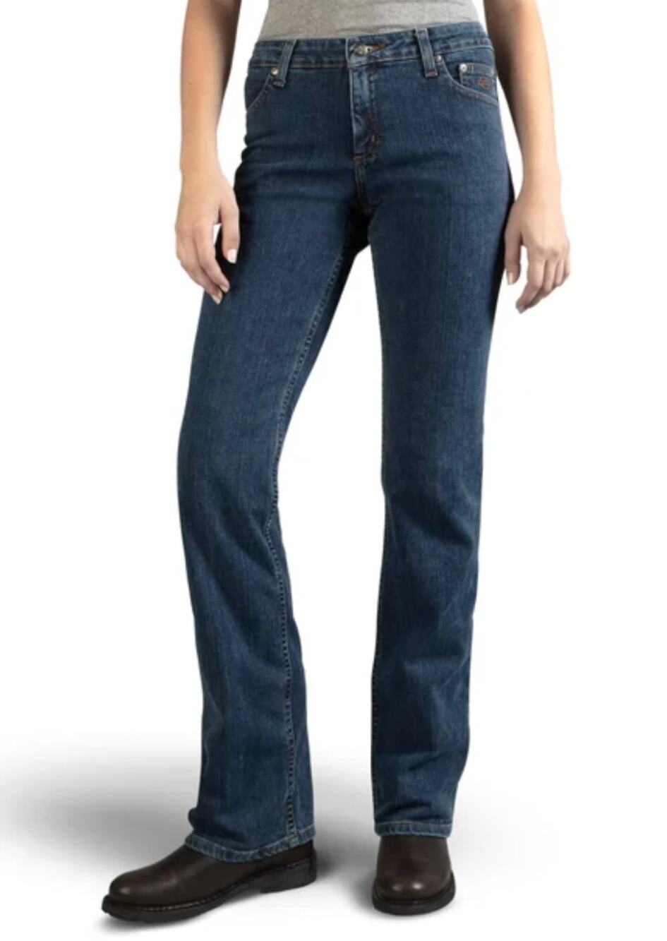 Harley Davidson Jeans Women's Mid-Rise Medium Indigo Bootcut Jeans Size 10